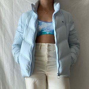 Lacoste light blue down puffer jacket